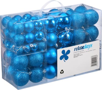 relaxdays Weihnachtskugeln 100er Set