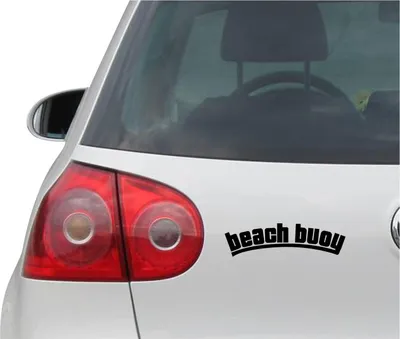 Produktbild von Aufkleber / Autoaufkleber - JDM - Die cut - BEACH BUOY - Auto, Truck, Notebook, Laptop - schwarz -190mm x50mm