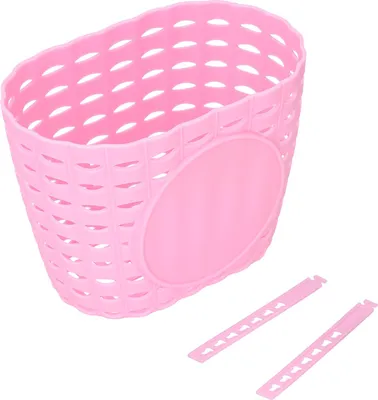 Image de Panier à vélo pour enfants Plastique épais résistant à l'usure et durable Panier à vélo pour enfants avec poussettePink