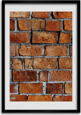 Produktbild von Bild - Bilderrahmen - Foto - 70 cm x 100 cm - MDF - Rahmen - Wandkunst - Backsteinmauer
