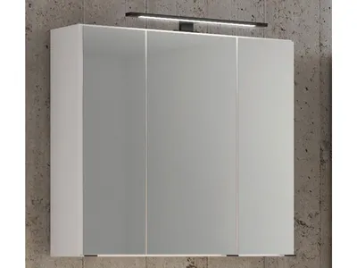 Produktbild von Spiegelschrank Badschrank Hängeschrank Spiegel Schrank Badmöbel "Luzern I" Weiß 70 cm