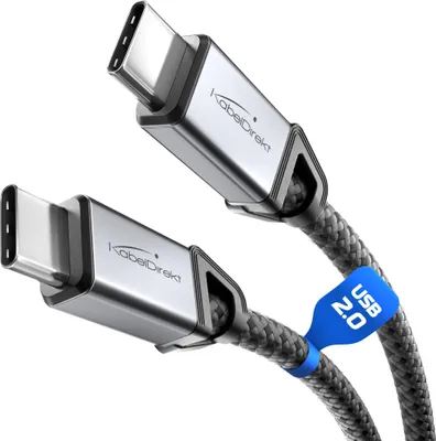 Produktbild von KabelDirekt – USB-C-Kabel – 3x2m – USB 2.0, 60W PD