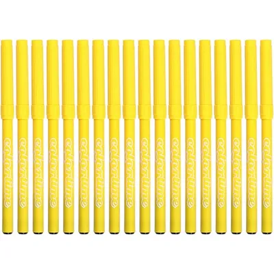 Immagine prodotto di penne a biro larghezza 2 mm giallo limone 18 pezzi