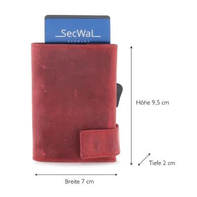 Produktbild von SecWal SecWal Hunter Kartenetui mit Börse, Münzfach und Reißverschluss 9 cm RFID