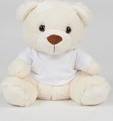 Produktbild von Mumbles MM030 | Bear in a T-Shirt / Spielzeugsicherheitsnorm EN71 - Farbe: Cream - Größe: M