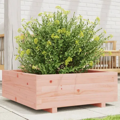 Produktbild von Design Pflanzkübel 70x70x26,5 cm Massivholz Douglasie, Gabionen 2024 Neu