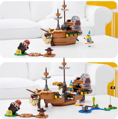 Produktbild von LEGO 71391 Super Mario Bowsers Luftschiff – Erweiterungsset mit 3 Figuren