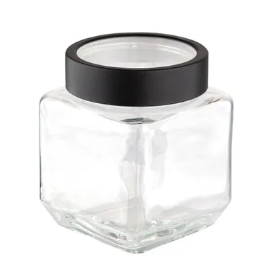 Produktbild von Quadratischer Glasbehälter / Glasdose / Einmachglas 0,5 l