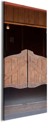 Produktbild von Wallario Premium Leinwandbild Saloontür in Größe 30 x 75 cm