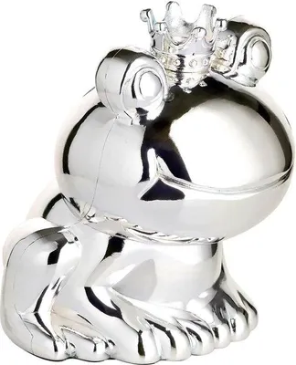 Productafbeelding van Kikkerprins spaarpot - Geldcadeau - Verzild - Bestand tegen aanslag - 9 cm hoog