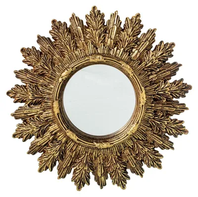 Produktbild von Set von 2 Wandspiegeln mit Goldenen Zweigen 22 x 22 cm