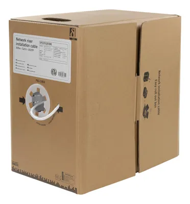 Produktbild von Deltaco TP-48MR, 305 m, Cat6, U/UTP (UTP), Weiß