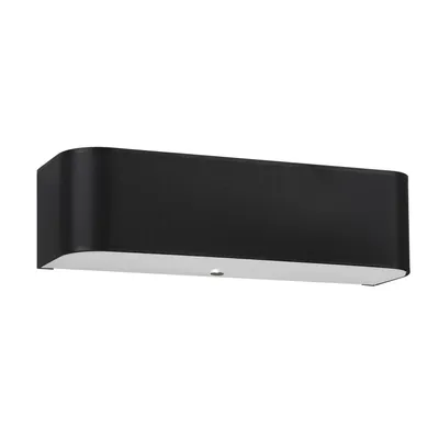 Produktbild von Wandleuchte LOKKO schwarz 2xE27 15W Stoff/Glas/Stahl 12x12x45cm Sollux Lighting