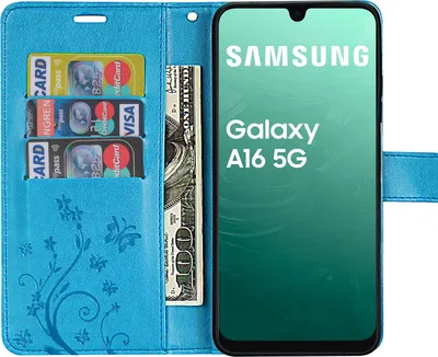 Produktbild von Handy Tasche für Samsung Galaxy A16 5G Hülle Handyhülle Klapphülle Wallet Case Blau