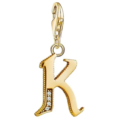 Produktbild von Thomas Sabo Charm-Anhänger Buchstabe K gold 1617-414-39
