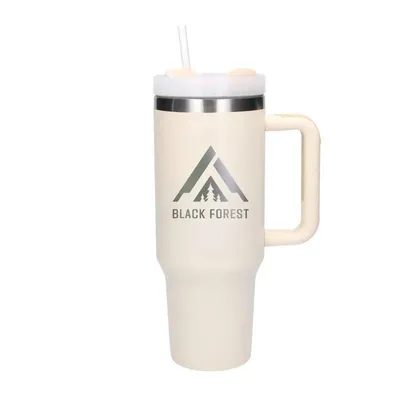 Produktbild von Extralink Thermobecher 1200ml mit Strohhalm & Henkel Kaffeebecher Heiß Kalt mit Deckel