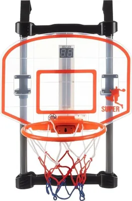 Immagine prodotto di Kruzzel 21800 Canestro da basket per bambini su porta con sportello