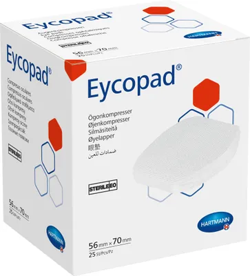 Produktbild von Hartmann Eycopad Augenkompr steril 56x70mm P25 | Packung (25 Stück)