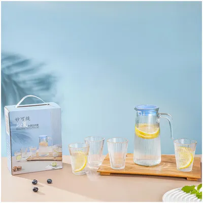 Glaskaraffen-Set 1,4 l & 750 ml, hitzebeständig, spülmaschinengeeignet