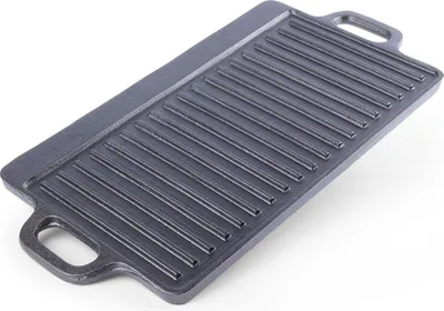 Produktbild von Orion | Pfanne - Grillplatte Gusseisen - 45,5x23 cm - Beidseitig - Hitzebeständig - Vielseitig Einsetzbar