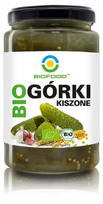 OGÓRKI KISZONE BEZGLUTENOWE BIO 760 g (560 g) - BIOFOOD