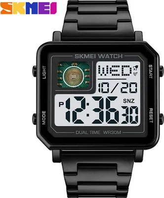 Produktbild von SKMEI 2033 Sportuhren Countdown-Doppelzeituhr Wecker Chronograph Tisch-Digitaluhren 30 Meter Wasserdichte Uhr