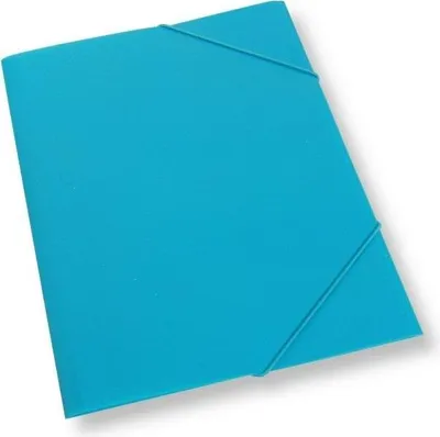 Image de Pochette A4 à élastique en plastique bleu clair - Penword
