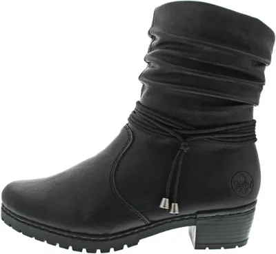 Produktbild von Rieker Y17R2-00 Damenstiefelette, Schwarz, Synthetik, NEU - Damenschuhe Modische Stiefelette / Boots, Schwarz, absatzhöhe: 30 mm