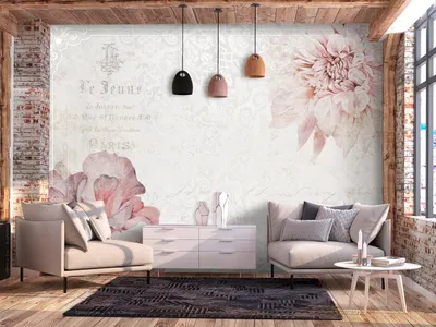 Produktbild von Vlies Fototapete Blumen 400x280 cm Tapeten Wandtapete XXL Pflanze Floral Vintage Retro b-C-0766-a-a
