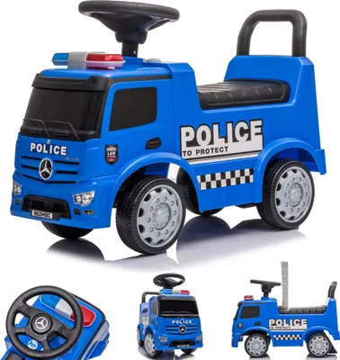 Zdjęcie produktu dla Jeździk pchacz chodzik Mercedes Antos Policja