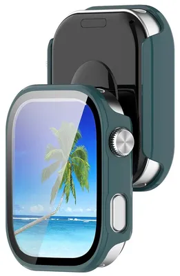 Produktbild von Schutzhülle mit Glas für Xiaomi Redmi Watch 6, Bizon Case Watch Adamo, Grün