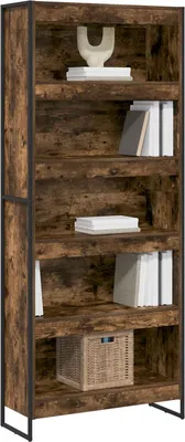 Image de Maison Exclusive - Bibliothèque 2 éléments Raucharbe 80 x 30 x 189,5 cm en aggloméré