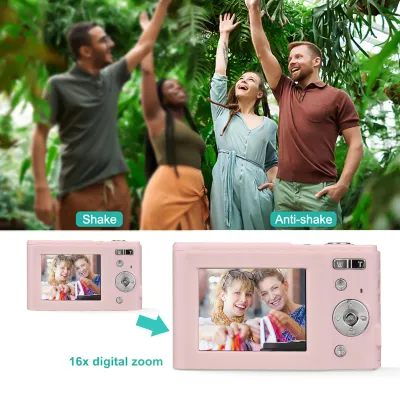 Produktbild von Digitalkamera 48MP 1080P 2,4 Zoll 16X Zoom Autofokus Smart Detection Tragbares Video