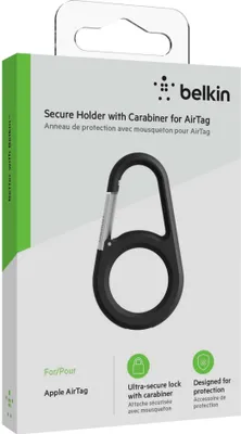 Immagine prodotto di Belkin Secure Holder con moschettone - Borsa per Airtag - Nero