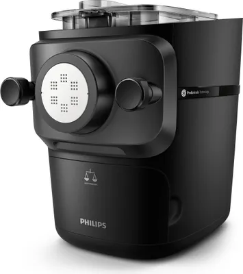 Produktbild von Philips Pastamaker Nudelmaschine 7000 Series inkl. Formaufsätzen für Spaghetti, Lasagne uvm., 200 W, Schwarz (HR2665/96)