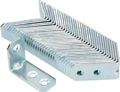 Obrázek produktu pro KOTARBAU® Truhlářský úhelník Stavební spojovací materiál z nerezové oceli 25 X 35 X 16 mm Sada 100 ks