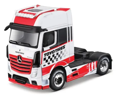 Image de Maisto - Custom Rigs-Mercedes-Benz Actros 1851, rouge et blanc, 1:64