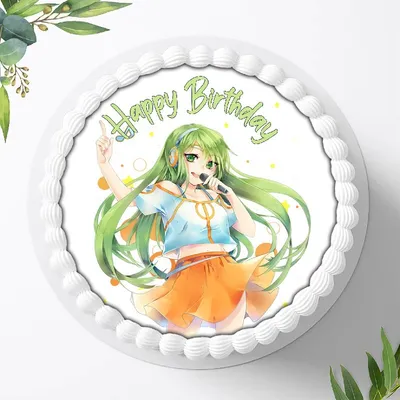 Produktbild von Für die Geburtstags Torte ein Tortenaufleger, Zuckerbild mit dem Motiv: Anime Manga, Essbares Foto für Torten, Fondant, Ø 20cm, 0868w