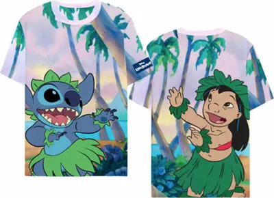 Obrázok produktu pre DIFUZED Disney Lilo & Stitch - AOP, Tričko, Dospelý, Žena, Viacfarebný, Obrázok, L