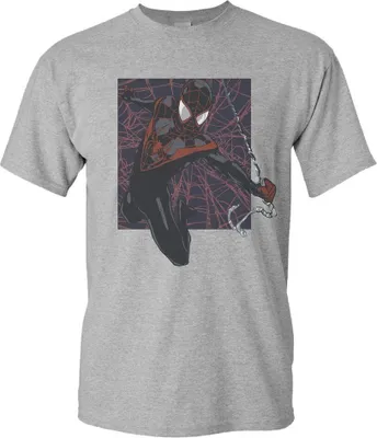 Produktbild von Marvel Spiderman Web Print Figure T-Shirt, grey XL
