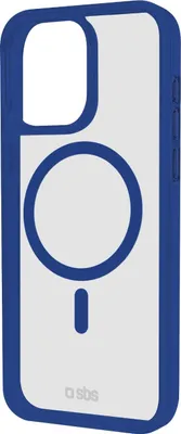 Produktbild von SBS TEMAGCOLIP1667PB, Cover, Apple, iPhone 16 Pro Max, 17,5 cm (6.9"), Blau, Transparent