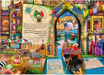Zdjęcie produktu dla BLUEBIRD Puzzle – Życie to otwarta księga: Wenecja, 1500 elementów