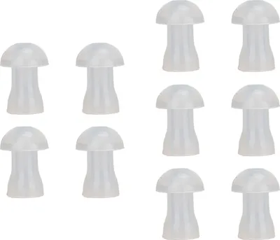 Obrázok produktu pre Kupoly do uší, kupoly na koncovky slúchadiel, mäkké silikónové kupoly, umývateľné a antistatické náhradné diely do uší a zátky do uší (10 kusov) (malé)