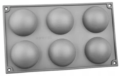 Produktbild von Rossner Silikonform zum Backen 6 Stück Halbkugeln