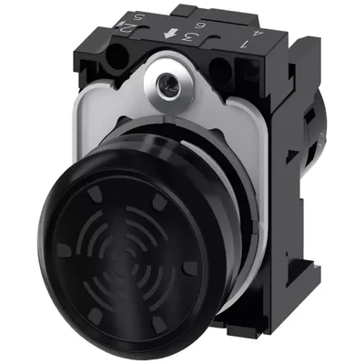 Produktbild von Siemens AKUSTISCHER MELDER, SCHWARZ, Durchgehender Ton, 85 dB
