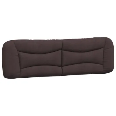 Image de Coussin de tête de lit Hvar marron foncé 180 cm tissu