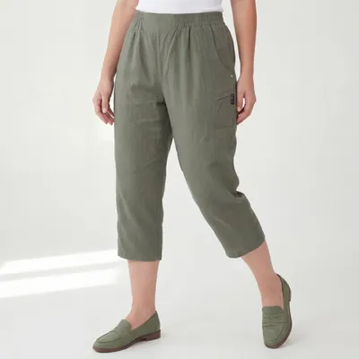 Produktbild von Caprihose OriginalYou 7/8 Sommer Hose mit Gummizug & Stretch 36-50 für Damen