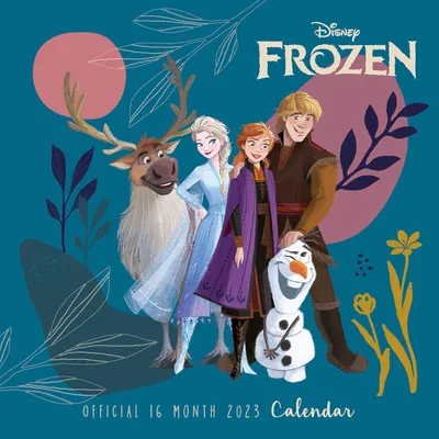 Disney Frozen Kalender 2023, 30x30 cm, Monatsplaner