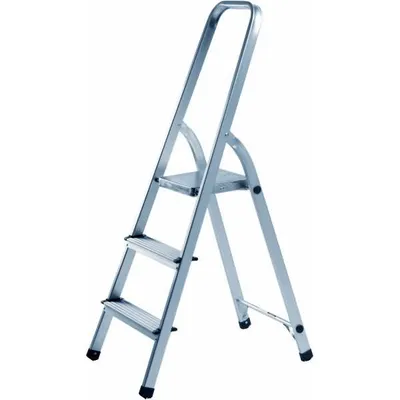 Produktbild von Alco Haushaltsleiter Aluminium 3-stufig 125cm silber
