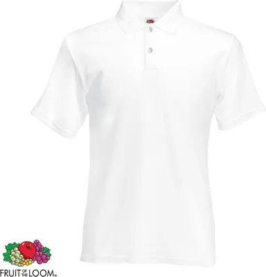Produktbild von Fruit of the Loom Original Herren-Polo Shirt Weiß S
